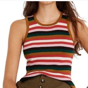 Madewell striped boyfriend tank size M